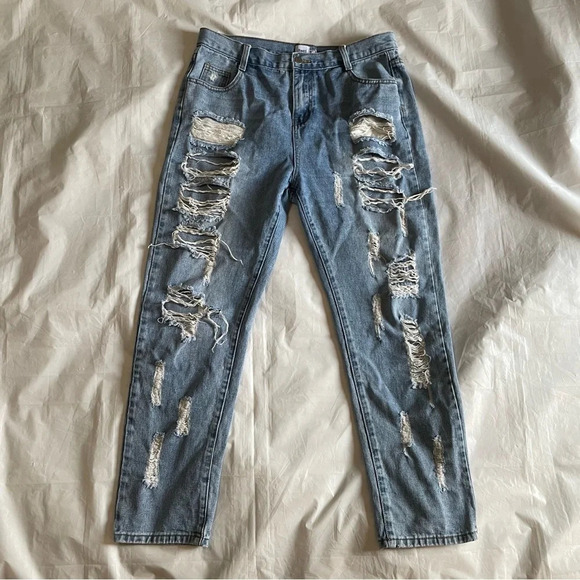 ๐ 90s Vibes Princess Polly Distressed High Waisted Jeans - Women's Size 10๐ - Picture 6 of 10